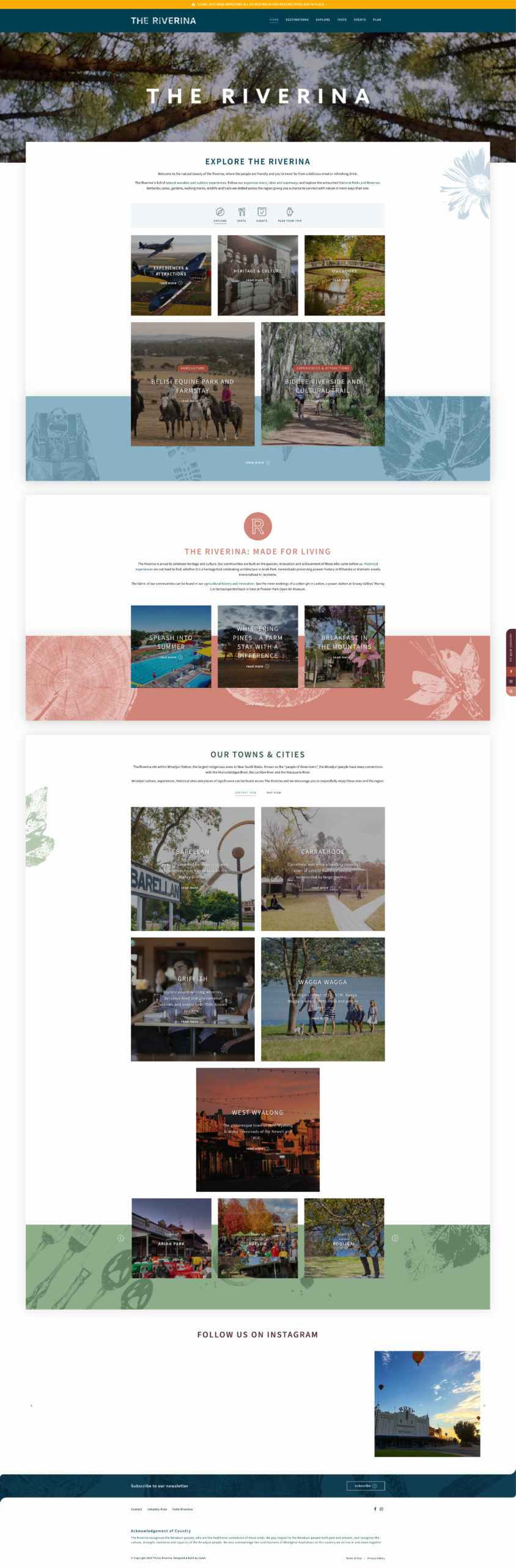 Website Design & Development for The Riverina